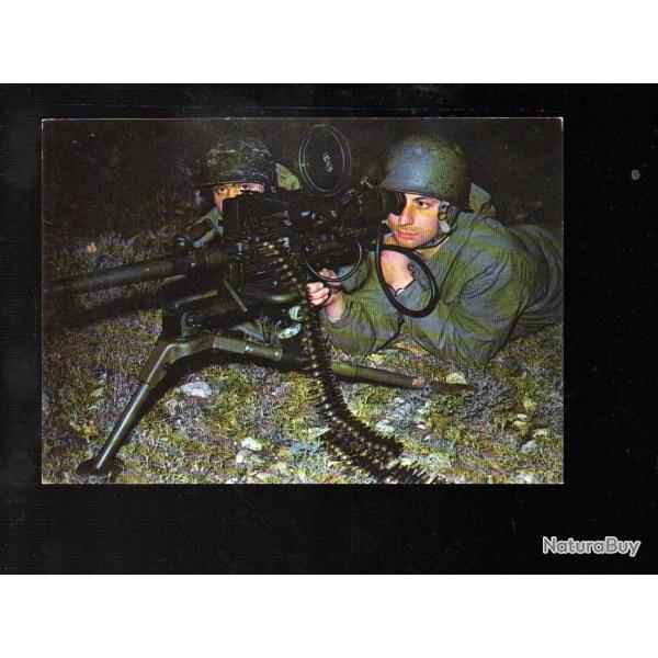 mitrailleuse aa 52 �quip�e en mat�riel infrarouge  cpm , arm�e fran�aise