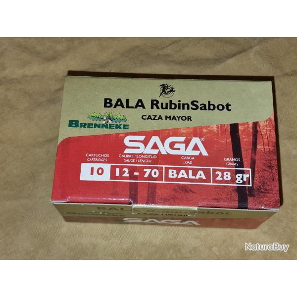 Balles Brenneke Rubin Sabot Saga cal. 12/70 HILMAR SUPER DESTOCK !!!