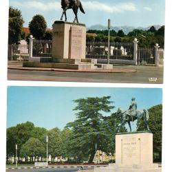 tarbes statue du mar&eacute;chal foch 2 cartes