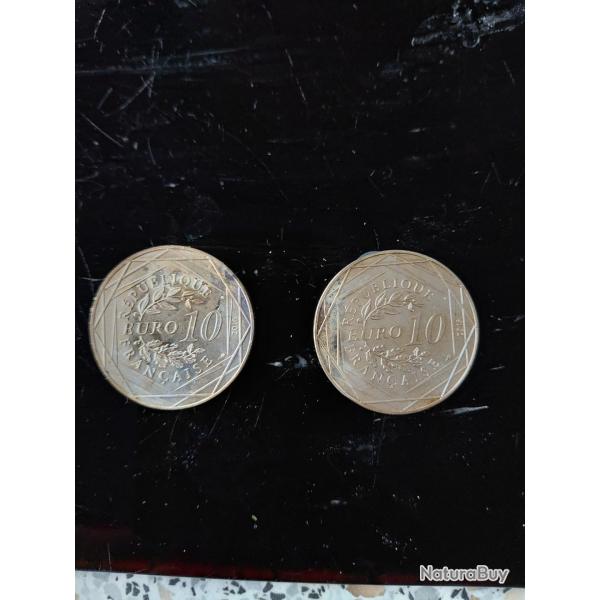 Pi�ce 10 euros "le beau voyage du petit prince" en argent