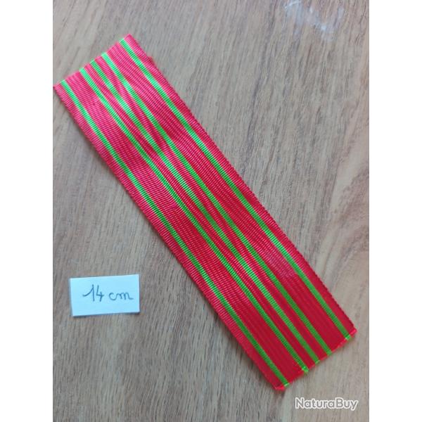 Belgique Ruban Croix de Guerre 1914 1918 Belge WW1Lon. 14 cm.