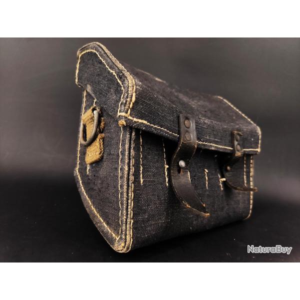 SACOCHE EN TOILE BLEU LUFT �TUI PORTE FUS�E Militaria