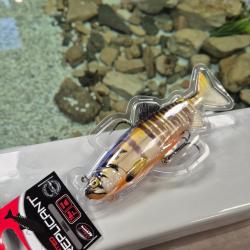 LEURRE SOUPLE ARM&Eacute;- FOX RAGE - REPLICAN JOINTED - 18CM 80GR - COLORIS LIMIT&Eacute; ALCEDO