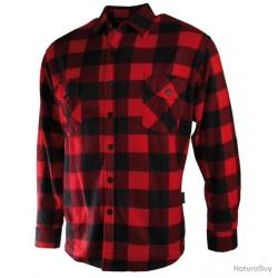 Chemise polaire &agrave; carreaux Treeland Rouge Taille 3XL