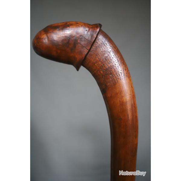 Massue Kanak de forme Phallique - Oc�anie, Nouvelle Cal�donie, d�but 20�me si�cle ou ant�rieure