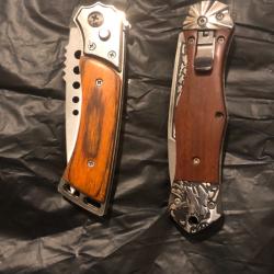 2 couteaux automatiques