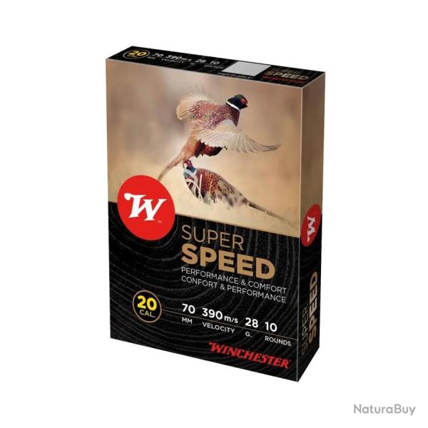 Cartouches WINCHESTER Calibre 20/70mm SUPER SPEED 28G n�4 x10