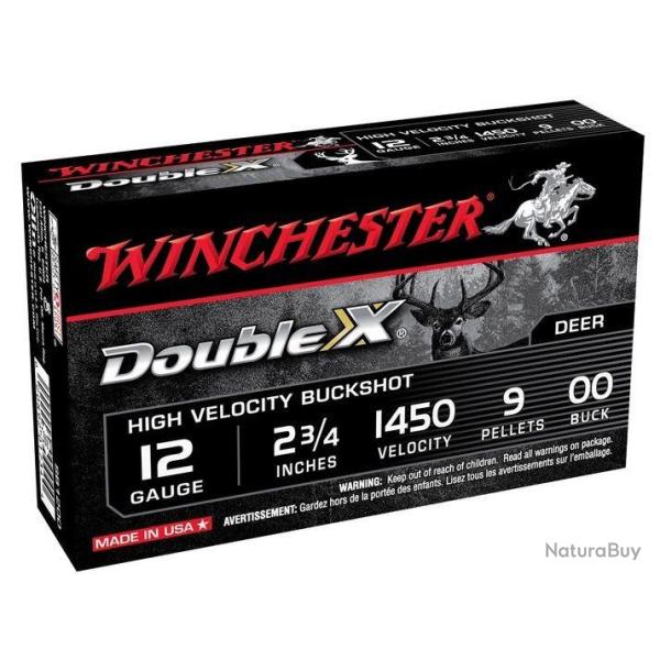 Chevrotine BUCKS HOT DOUBLE X calibre 12/70 9grs x5