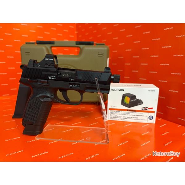 Pistolet FN 502 TACTICAL Black Filete NEUF cal 22LR + HOLOSUN HS407K