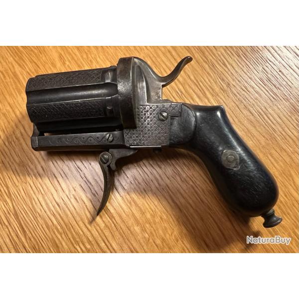 Pistolet � broche Lefaucheux poivri�re
