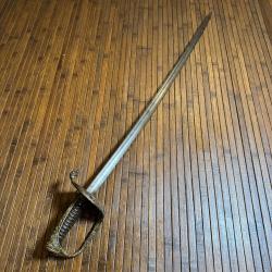 SABRE D'OFFICIER DE MARINE FORG&Eacute; PAR COULAUX A KLINGENTHAL