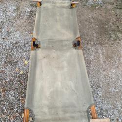 Lit de camp US dat&eacute; du 21 juin 44