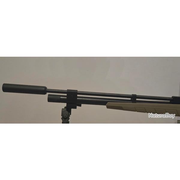 Support canon avec rail picatinny pour carabine Snowpeak LYNX PR900 Gen 3