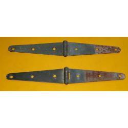 ARMEE AMERICAINE U.S : LOT DE 2 CHARNIERES  POUR CAISSE EN BOIS DE L'ARMEE AMERICAINE , BON  ETAT  V