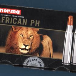 416 Rigby  Cartouches Lourdes... NORMA Sp&eacute;ciales Afrique de 450 grains ... AFRICAN PH