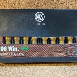 2 BOITE DE MUNITION GRANDE CHASSE RWS 308 WIN HIT 10.7gr
