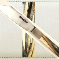 * BEAU COUTEAU PLIANT R&Eacute;GIONAL * 108 GIRODIAS * THIERS * MATI&Egrave;RE . FOSSILE * FRANCE*