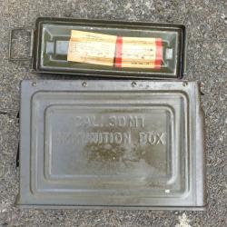 Caisse &agrave; munitions vide pour mitrailleuse cal. 30 US francis&eacute;e (46.M)