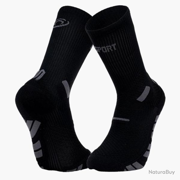 Chaussette de Course BV SPORT "Trail Ultra High" 36 - 38 Noir