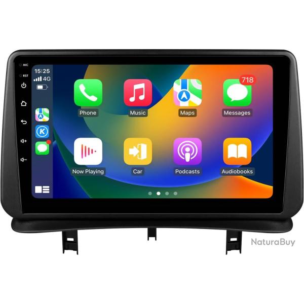 Autoradio 9" Android 13 pour Renault Clio 3 2005-2014 4 coeurs 2 Go et 64 Go de m�moire, prend en ch