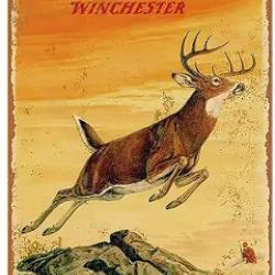 Plaque d&eacute;corative vintage winchester V10 LIVRAISON GRATUITE