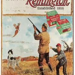 Plaque d&eacute;corative vintage remington V7 LIVRAISON GRATUITE