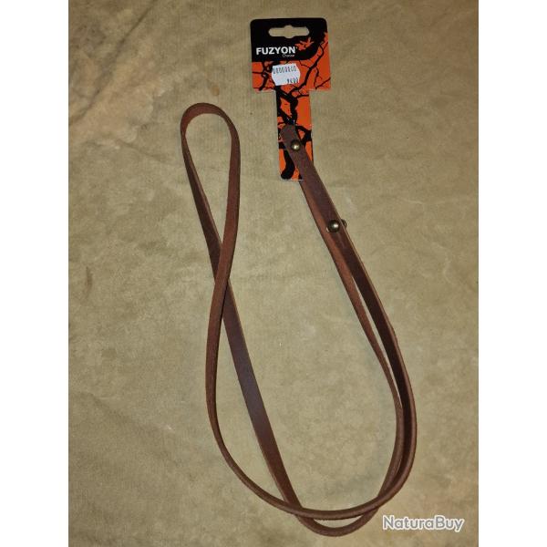 Sautoir porte corne cuir vieilli 110cm Fuzyon HILMAR SUPER DESTOCK !!!