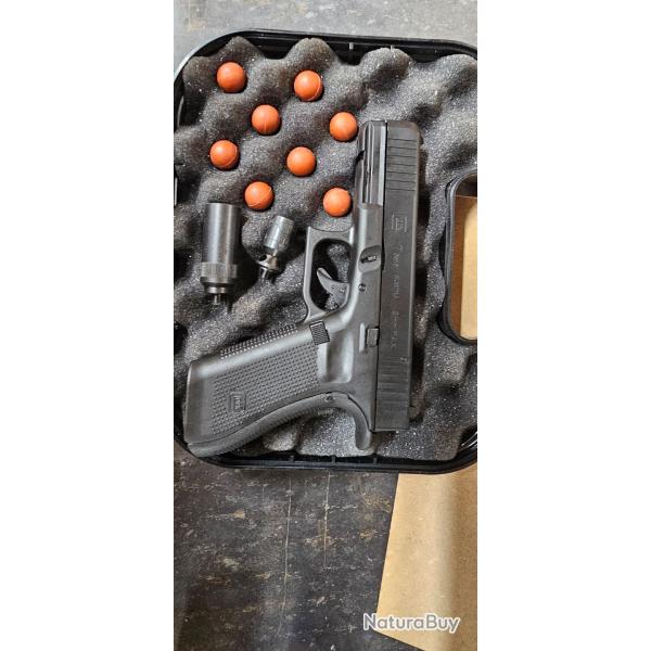 Pistolet d'alarme Glock 17 Gen 5 - 9mm PAK - mallette + munitions