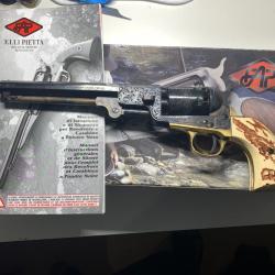 REVOLVER PIETTA 1851 STAG WESTERN GRAVE CALIBRE 36 QUASI-NEUF