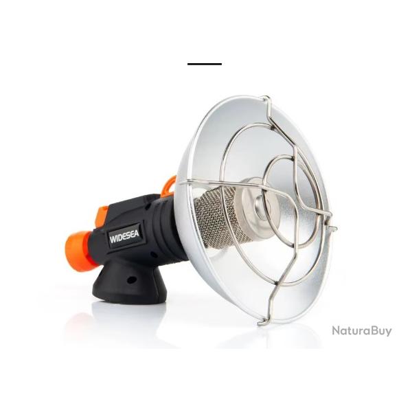 Chauffage portable en acier inoxydable a gaz bouteille de gaz non inclus