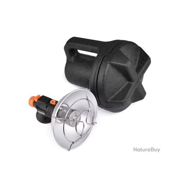 Chauffage portable en acier inoxydable a gaz bouteille de gaz non inclus avec bo�te de transport