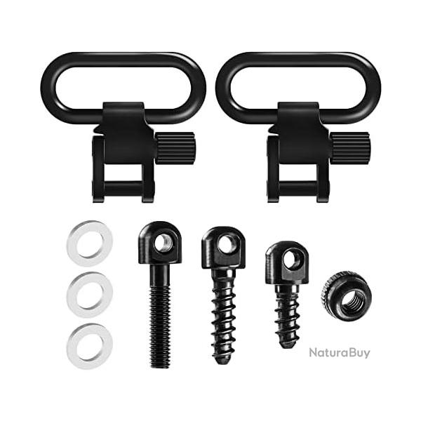 Grenadi�res de crosse D�connexion Rapide D�tachez Sling Pivotant pour la Chasse Carabine 2.54 cm