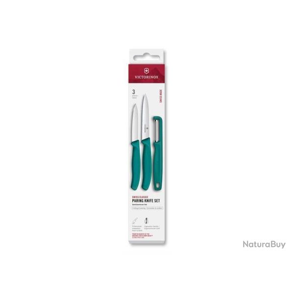 SET 3 PICES VICTORINOX SWISSCLASSIC VERT