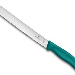 COUTEAU A PAIN VICTORINOX SWISSCLASSIC 21CM VERT