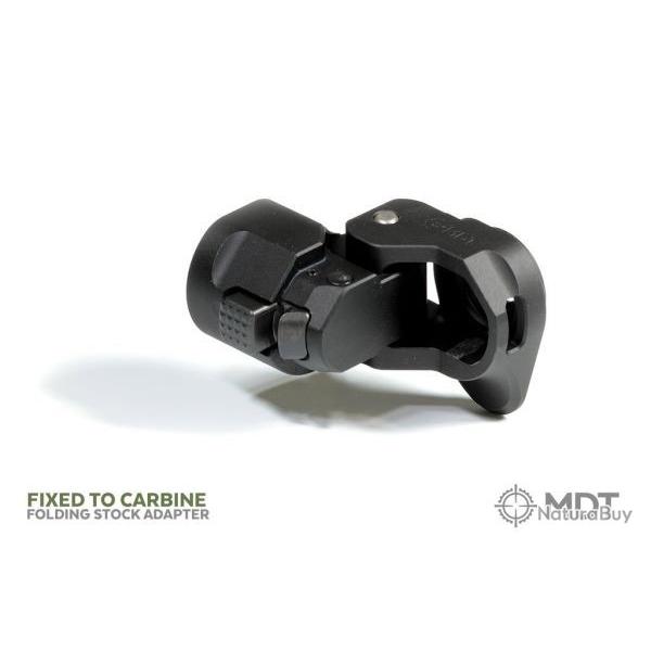 MDT Adaptateur pour crosse pliante - Fixed to Carbine one way locking.