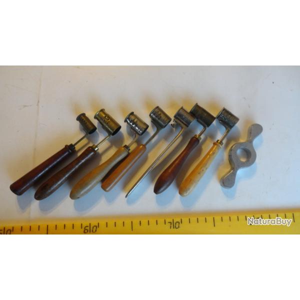 Lot de 7 dosettes poudre/plomb + recalibreur 16