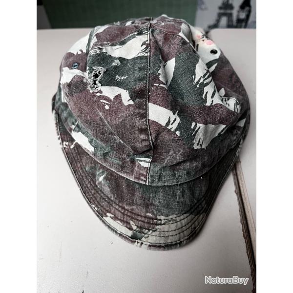 Casquette camoufl�e type BIGEARD,id�al reconstitution, mannequin, chasse, p�che, Alg�rie