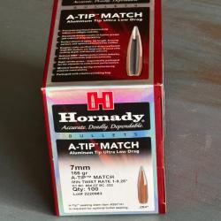 Ogives HORNADY A-Tip Match 7mm 168gr