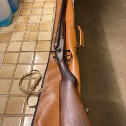 Fusil &agrave; chiens cal12/70 Saint &Eacute;tienne sp&eacute;cial poudre peroxyl&eacute;e