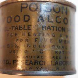 US ARMY - conserve ration pleine - wood alcohol US provenance Normandie 44 WWII - AND19WOO001