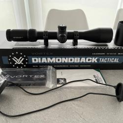Lunette Vortex DiamondBack Tactical 6x24x50 - R&eacute;ticule EBR-2C MRAD avec Colliers Hawke