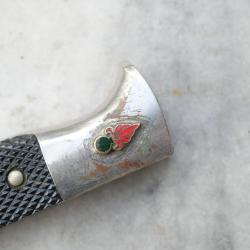 RARE couteau de la L&eacute;gion Etrang&egrave;re avec insigne LE Anton Wingen Jr - TIN25ETR004