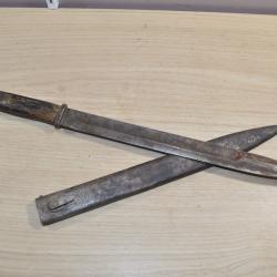 Baionnette Allemande Mod&egrave;le S14 German avec fourreau bayonet 14/18