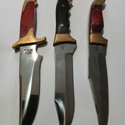 3 COUTEAUX DE CHASSE
