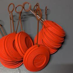 12 Plateaux ball-trap avec attaches