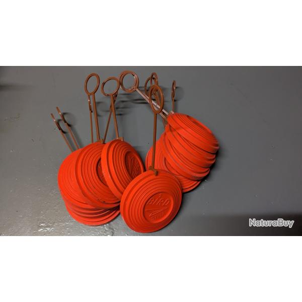 12 Plateaux ball-trap avec attaches