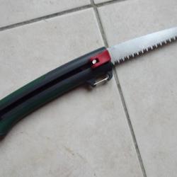 BRADEE - Scie &agrave; bois &agrave; main r&eacute;tractable avec mousqueton d'attache NEUVE