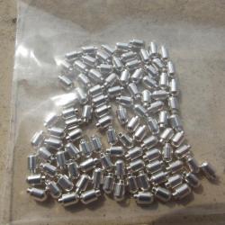 RARE - 100 rivets argent t&ecirc;te haute ronde 2.5x4.5mm Pds 20Gr NEUFS -