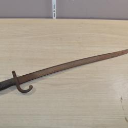 Sabre baionnette Fran&ccedil;aise Chassepot  1871 Bayonet French 14/18 1870/1880
