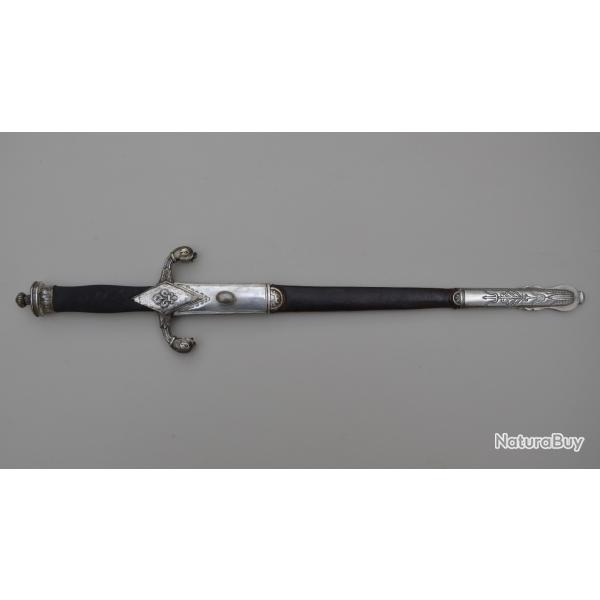 Dague d'officier de marine directoire ou consulat, modifi�e sous la Restauration.